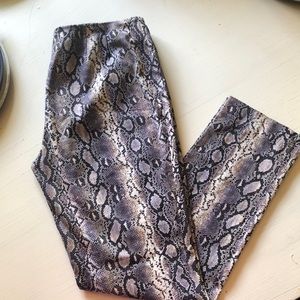 Michael Kors Side Zip Snake Print Pants